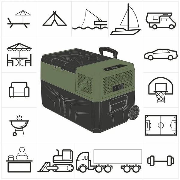 Портативний холодильник Yeticool Yolco BCX30 Green 597781 фото