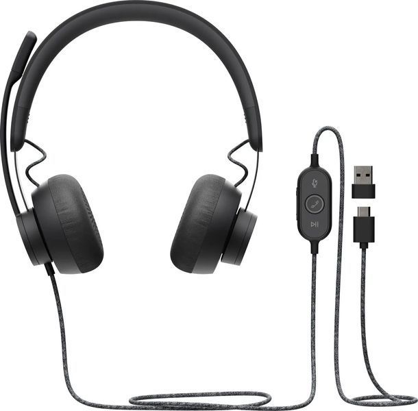 Комп'ютерна гарнітура Logitech Zone Wired (981-000875) 019472 фото