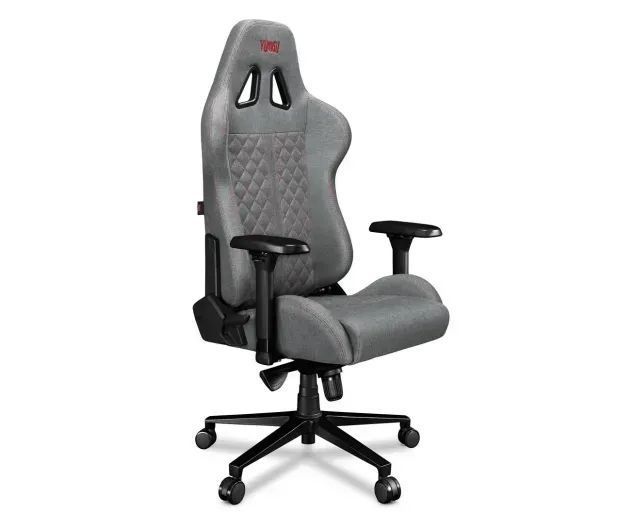 Компьютерное кресло для геймера Yumisu 2050 Magnetic Light Gray/Red Mesh (Y-2050F-LR-M) 615263 фото