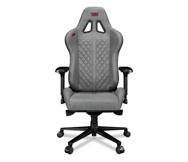 Компьютерное кресло для геймера Yumisu 2050 Magnetic Light Gray/Red Mesh (Y-2050F-LR-M) 615263 фото