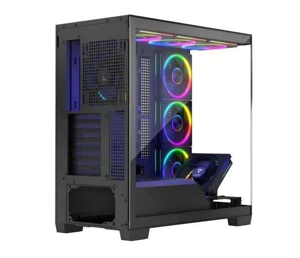 Корпус Modecom Volcano Stellar ARGB MIDI 8F Black (AT-STELLAR-8F-ARGB-10) 615349 фото