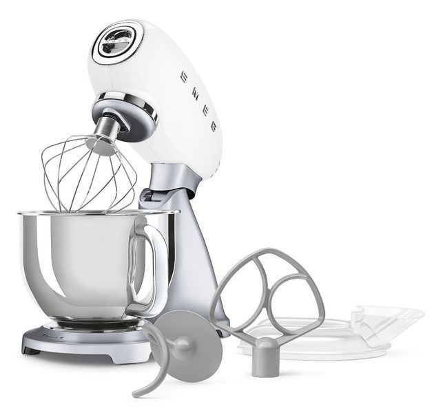 Планетарный кухонный комбайн SMEG SMF04WHEU 800W Бело-стальной 1238890 фото