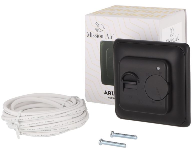 Пленка греющая инфракрасная MISSION AIR 160 Вт/м&sup2; Black Silver PTC 7 м&sup2; (7 м x 100 см) + регулятор Aries Черный e2257468 фото