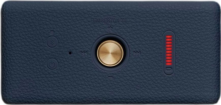 Мобільна колонка MARSHALL Emberton III, батарея 32 год, IP67, мікрофон, звук 360&deg;, додаток, синій 2084174 фото