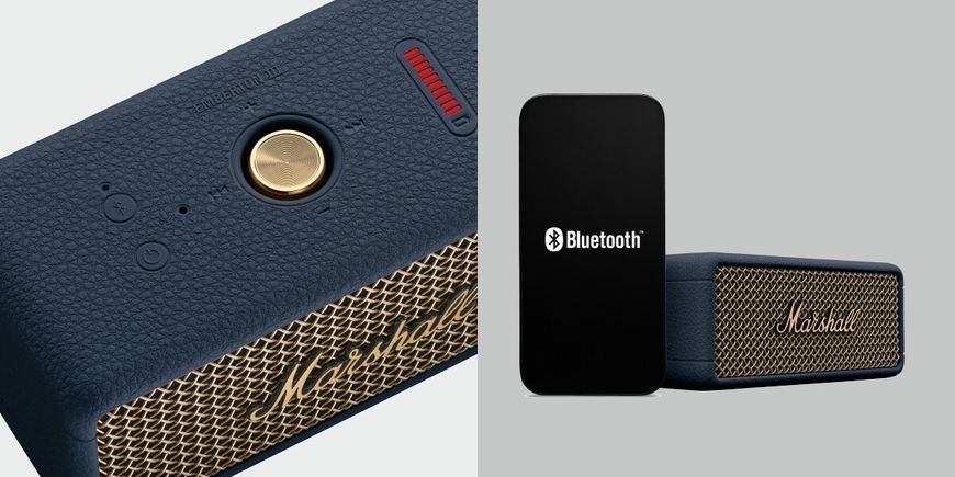 Мобільна колонка MARSHALL Emberton III, батарея 32 год, IP67, мікрофон, звук 360&deg;, додаток, синій 2084174 фото