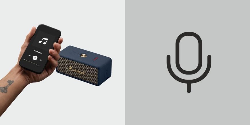 Мобільна колонка MARSHALL Emberton III, батарея 32 год, IP67, мікрофон, звук 360&deg;, додаток, синій 2084174 фото