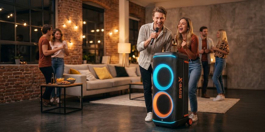 Power Audio MANTA Nova MASPK1002B400 Мікрофон для караоке Чорний 2144319 фото