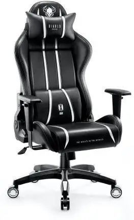 Компьютерное кресло для геймера Diablo X-One 2.0 King Size (XL) Black-White 018975 фото