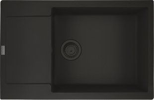 Мийка одночашева з крилом FRANKE Maris MRG 611-78 XL 114.0693.520 Чорний матовий 50x78 658205 фото