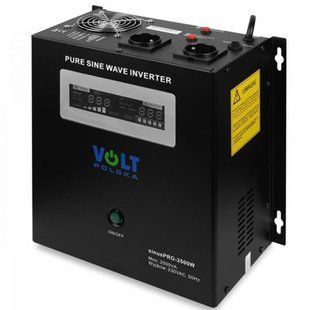 Гібридне ДБЖ/інвертор Volt Polska SINUS PRO 2500 W 24/230V 1800/2500W 010163 фото