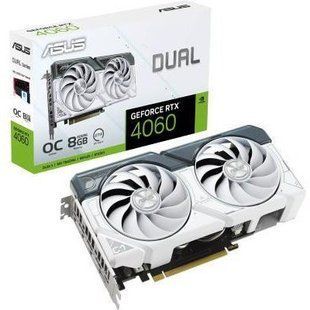 Видеокарта ASUS DUAL-RTX4060-O8G-WHITE (90YV0JC2-M0NA00) 013903 фото