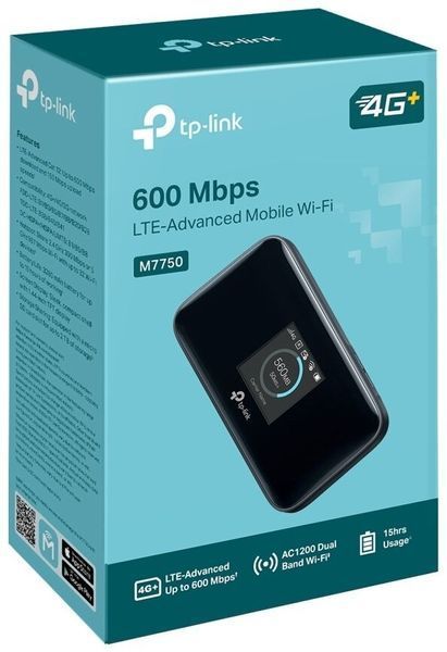 Маршрутизатор TP-LINK M7750 4G LTE 2.4/5 ГГц (DualBand), слот для SIM 2106830 фото