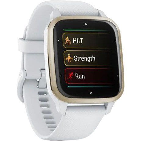 Смарт-годинник Garmin Venu Sq 2 Cream Gold Aluminum Bezel with White Case and Silicone Band (010-02701-01/11/81) 035295 фото