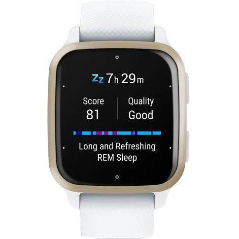 Смарт-годинник Garmin Venu Sq 2 Cream Gold Aluminum Bezel with White Case and Silicone Band (010-02701-01/11/81) 035295 фото