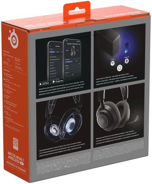 Навушники STEELSERIES Arctis Nova 7 Gen 2 Бездротові, Накладні, Просторовий звук Чорний 2091845 фото