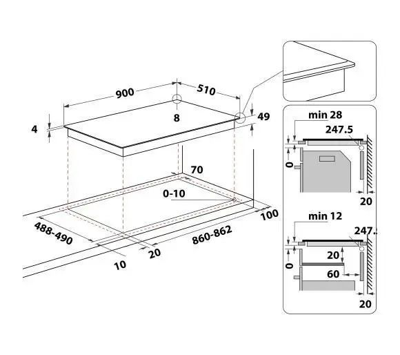 Варочная поверхность электрическая Whirlpool WT 1090 BA 006860 фото