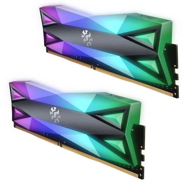 Память для настольных компьютеров Adata 16 GB (2x8GB) DDR4 3200 MHz XPG Spectrix D60G RGB (AX4U32008G16A-DT60) 350863 фото