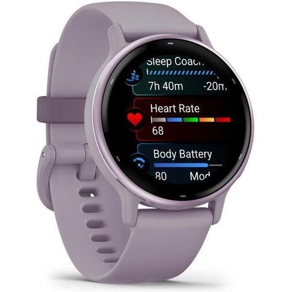 Смарт-часы Garmin vivoactive 5 Metallic Orchid Aluminum Bezel with Orchid Case and Silicone (010-02862-13/53) 035124 фото