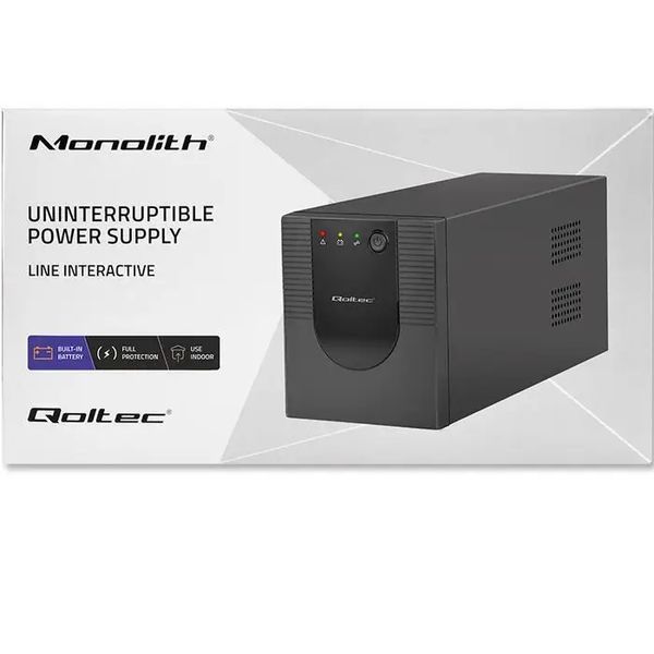 Линейно-интерактивное ИБП Qoltec Monolith 1500VA/900W (53776) 022619 фото