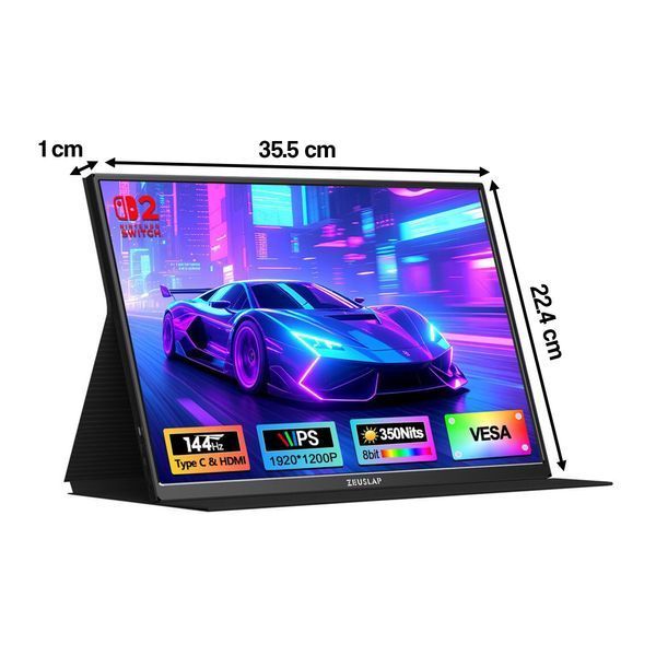 Монітор ZEUSLAP P16 Ultra 16" 1920x1200px IPS 144Hz 3 мс 2112493 фото