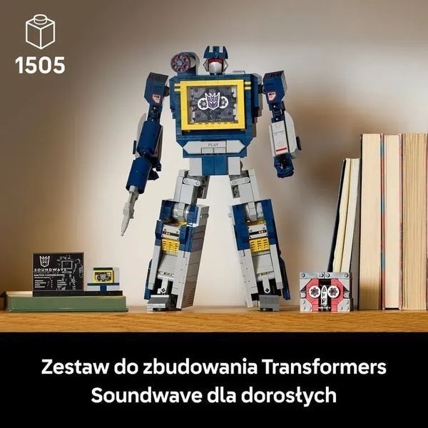 Блочный конструктор LEGO Icons Трансформеры: Саундвейв (10358) 613445 фото