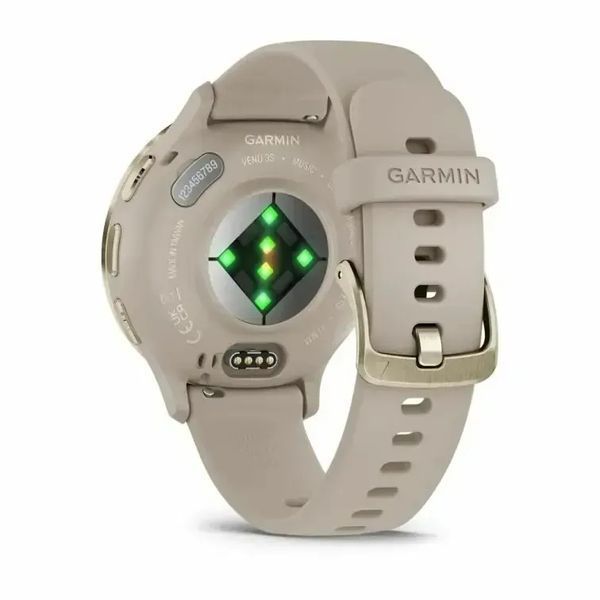 Смарт-годинник Garmin Venu 3S Soft Gold S. Steel Bezel w. French Gray Case and S. Band (010-02785-02/52) 612682 фото