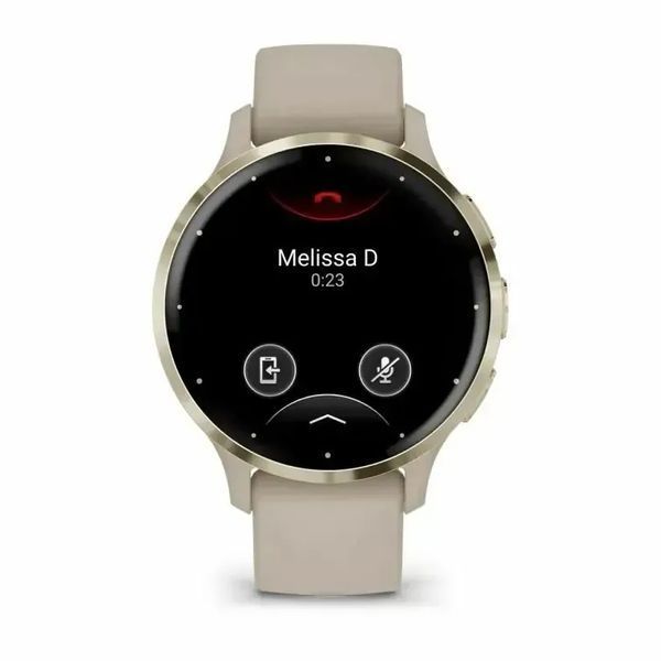 Смарт-годинник Garmin Venu 3S Soft Gold S. Steel Bezel w. French Gray Case and S. Band (010-02785-02/52) 612682 фото
