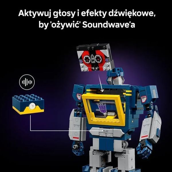 Блочный конструктор LEGO Icons Трансформеры: Саундвейв (10358) 613445 фото