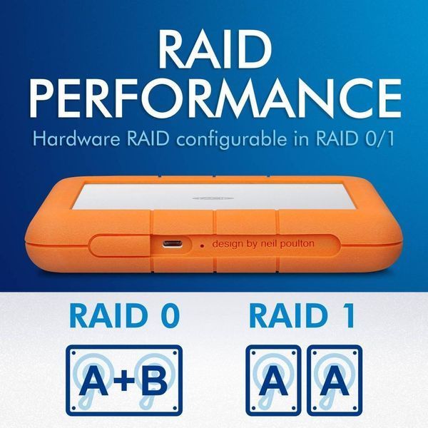 Жесткий диск LaCie Rugged RAID Shuttle 8 TB (STHT8000800) 018276 фото