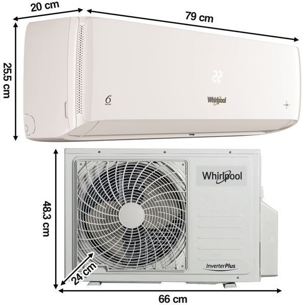 Спліт-кондиціонер, тепловий насос повітря-повітря WHIRLPOOL SPICR309W з послугою монтажу 514626 фото