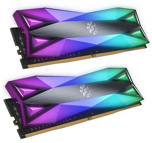 Память для настольных компьютеров Adata 16 GB (2x8GB) DDR4 3200 MHz XPG Spectrix D60G RGB (AX4U32008G16A-DT60) 350863 фото