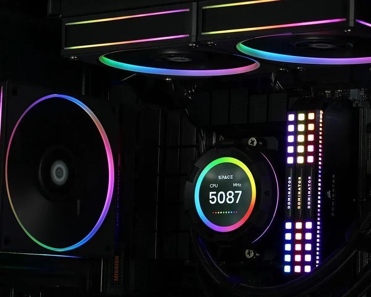 Водяне охолодження ID-Cooling Space LCD SL360 577719ua фото