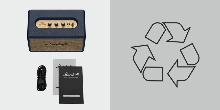 Колонка MARSHALL Acton III Регулювання гучності, Bluetooth 5.2, Іконічний стиль, Додаток Marshall, Синій 2084173 фото