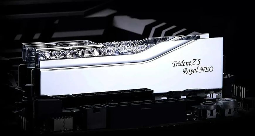 Память для настольных компьютеров G.Skill 32 GB (2x16GB) DDR5 6400 MHz Trident Z5 Royal Neo Silver (F5-6400J3039G16GX2-TR5NS) 571544 фото
