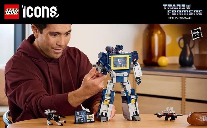 Блочный конструктор LEGO Icons Трансформеры: Саундвейв (10358) 613445 фото