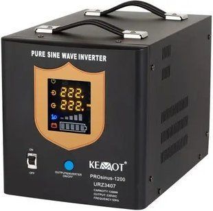 Гібридне ДБЖ/інвертор Kemot PROsinus-2000 1200W (URZ3407B) 013277 фото