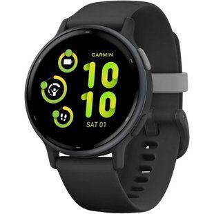 Смарт-годинник Garmin vivoactive 5 Slate Aluminum Bezel with Black Case and Silicone Band (010-02862-10/50) 035125 фото