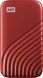 SSD накопитель WD My Passport Red 1 TB (WDBAGF0010BRD-WESN) 001052 фото 1