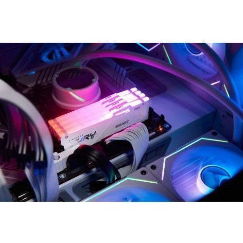 Пам'ять для настільних комп'ютерів Kingston FURY 64 GB (2x32GB) DDR5 5600 MHz Beast RGB EXPO White (KF556C36BWEAK2-64) 033839 фото