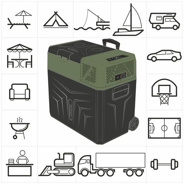 Портативний холодильник Yeticool Yolco BCX50 Green 597783 фото