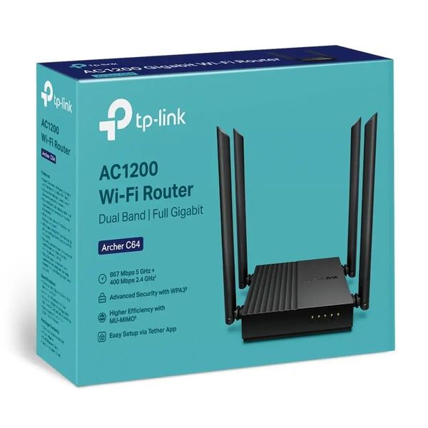 Бездротовий маршрутизатор (роутер) TP-Link Archer C64 351564 фото