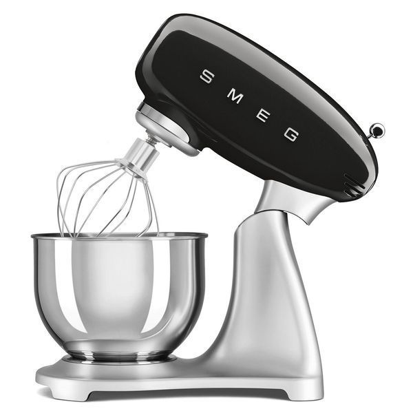 Кухонный планетарный миксер SMEG SMF04BLEU 800W Черно-стальной 1242257 фото