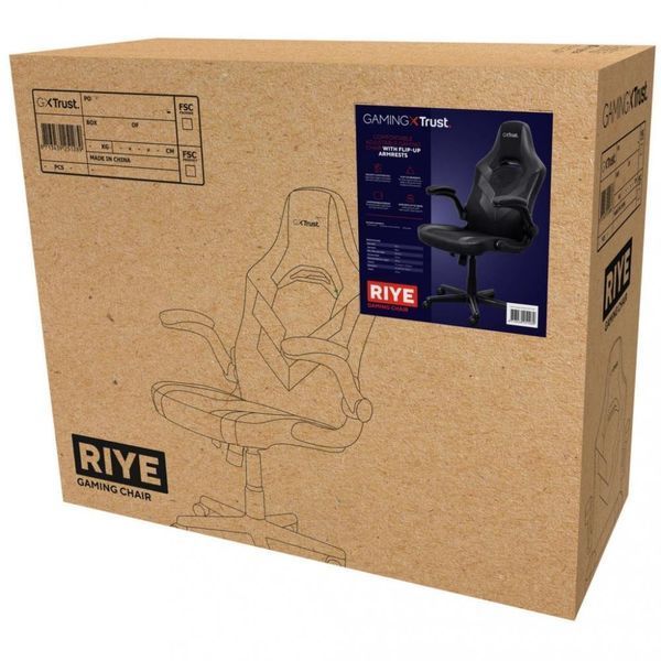 Комп'ютерне крісло для геймера Trust GXT 703 RIYE Black (25128) 018604 фото