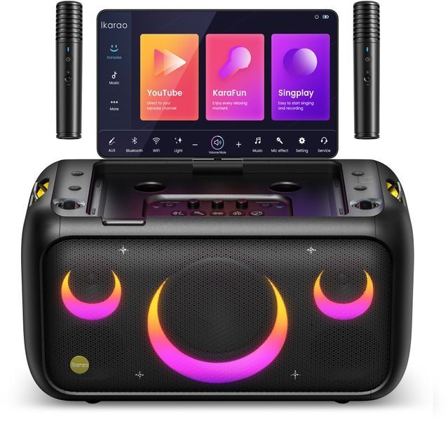 Power audio IKARAO Break X1 Микрофон для караоке Черный 2044818 фото