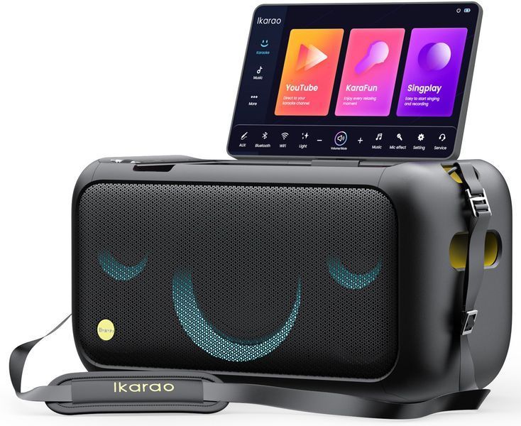 Power audio IKARAO Break X1 Микрофон для караоке Черный 2044818 фото
