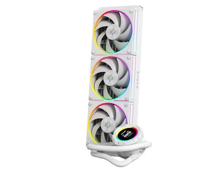 Водяное охлаждение ID-Cooling Space LCD SL360 White 577721ua фото