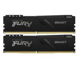 Пам'ять для настільних комп'ютерів Kingston FURY 32 GB (2x16GB) DDR4 3200 MHz Beast Black (KF432C16BB1K2/32) 350984ua фото