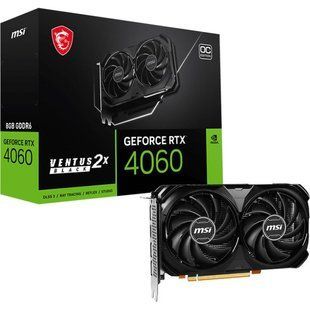 Видеокарта MSI GeForce RTX 4060 VENTUS 2X BLACK 8G OC (912-V516-092) 013762 фото