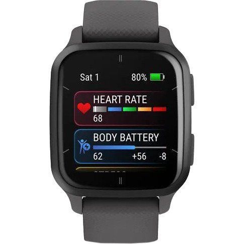 Смарт-часы Garmin Venu Sq 2 Slate Aluminum Bezel with Shadow Gray Case and Silicone Band (010-02701-00/10/80) 035297 фото