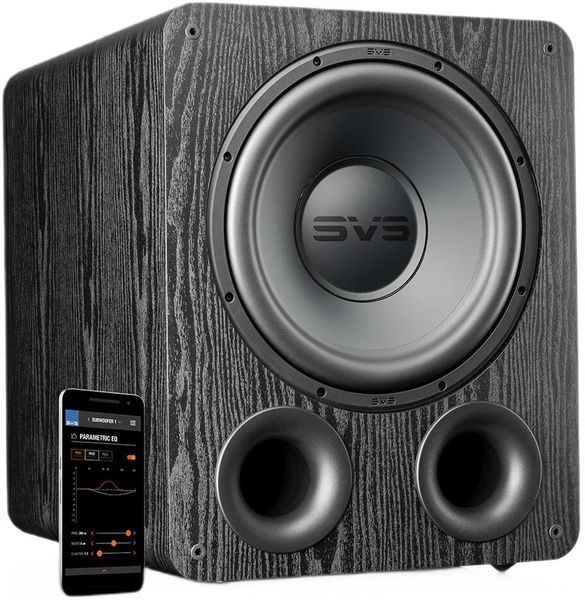 Сабвуфер SVS PB-1000 PRO Чорний Ясен, Активний, 550 Вт, 12-дюймовий динамік спереду, Закритий тип, DSP Sledge STA-325D, Додаток SVS 2053795 фото